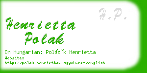 henrietta polak business card